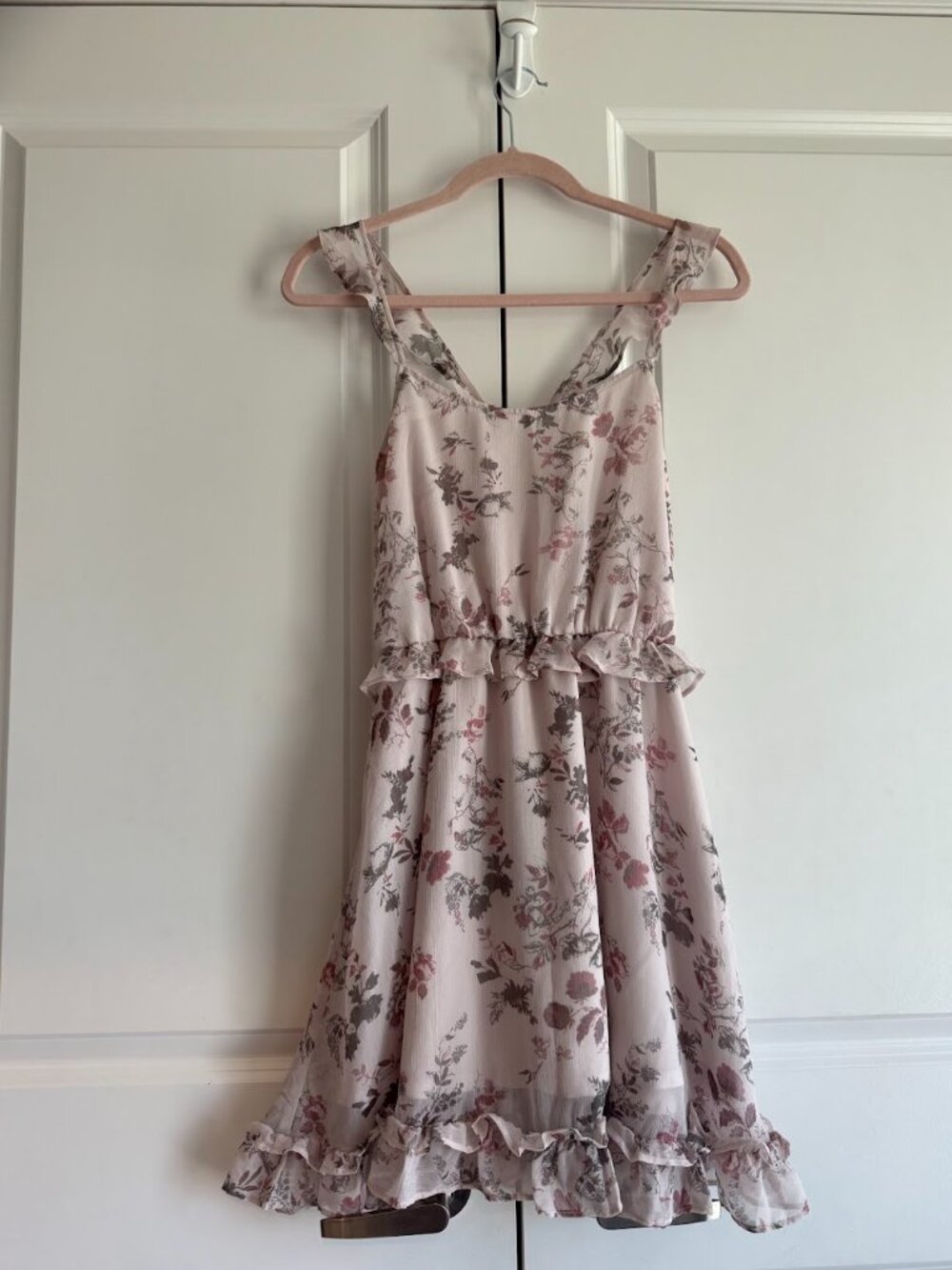 Dex Chiffon Floral Sleeveless Dress